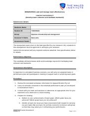 7.BSBWOR502 Assessment 2 Learner.docx