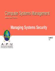 L09 Managing Systems Security.ppt