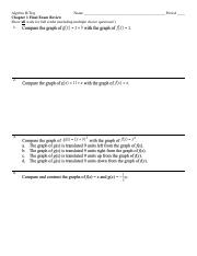 Algebra II   Chapter 1 Final Exam Review.pdf