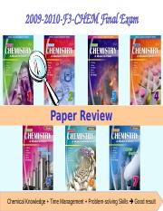 2010-F3-CHEM Final Exam Paper Review.ppt