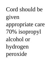 Cord should be given appropriate care 70.docx