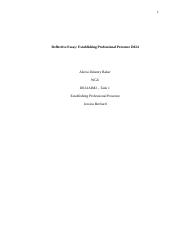 D024 Establishing Professional Presence Paper .docx