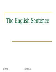 The Sentence.ppt