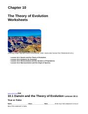 EVOLUTION REVIEW PACKET.docx