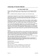 Case study analysis paper format