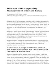 282482079-Tourism-and-Hospitality-Management-Tourism-Essay.docx