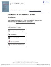 Kirkpatrick, Drones and the Martial Virtue Courage (2015). Read pages 202-219.pdf