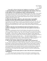 Lincoln's First Inaugural Address Analysis, Part 1 (1).docx