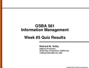 GSBA 581 - Week 5 - Quiz results