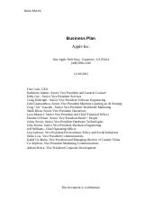 business plan apple pdf