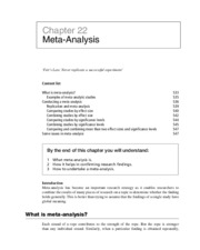 Chapter 22 - Meta-Analysis