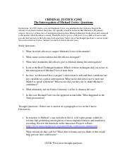 CJ502 Michael Crowe Study & Thought Questions.pdf