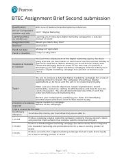 Assignment 2 second sub brief Unit 17 Digital Marketing.docx