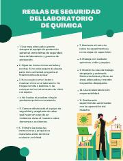 Rosa Verde y Amarillo Gráfico Plano Reglas de Seguridad de Laboratorio Química Póster.pdf