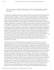 Overview Of The Period Of Impressionism In Art_ [Essay Example], 630 words GradesFixer.pdf