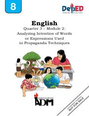 English-8_Q3_Mod2_Analyzing-Intentions-of-Words-and-Expressions-Using-Propaganda-Techniques-v2-2-18-