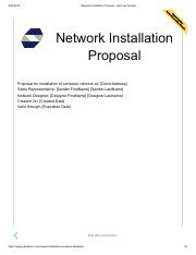 network project proposal sample