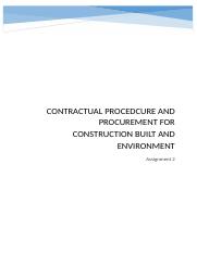 Constructual Procedure and Procurement.docx