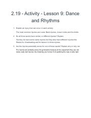 2.19 - Activity - Lesson 9_ Dance and Rhythms.pdf