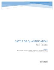 Castle of Quantification
