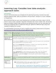 Consider how data analyst approach tasks.docx