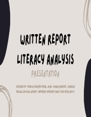 WRITTEN REPORT LITERACY ANALYSIS Presentation.pdf
