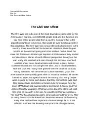 The Civil War and The American Literature.docx