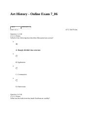 Online Exam 7_06