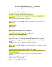 LIT200_4-3 Practice Quiz_ Cultural Studies and New Historicism_JRamosBailey_QuizAttempt1.docx
