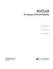 MATLAB The Language of Technical Computing.pdf