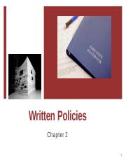 Ch2 Written Policies.pptx