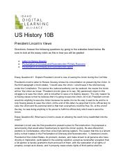 Andrew Weaver - President Lincolns Views.pdf