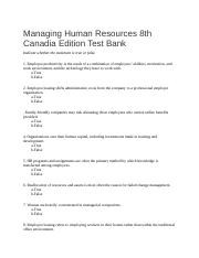 Managing Human Resources 8th Canadia Edition Test Bank.docx