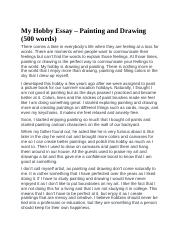My Hobby Essay – Painting and Drawing (500 words).docx