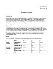 Bio-feedback Lab Report