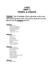 Unit 1 -- Terms and Essays(1)