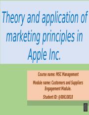 Theory and application of marketing principles in Apple Inc^.pptx