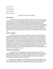 business ethics essay