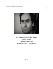 Реферат: Ted Bundy Essay Research Paper Ted BundyBrian