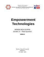 Week 6 Empowerment Technologies.docx