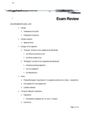 Judy Exam Review