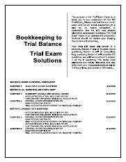 bookkeeping to trial balance exam solutions 1 pdf course hero comprehensive profit and loss statement ipsas 2 ppt