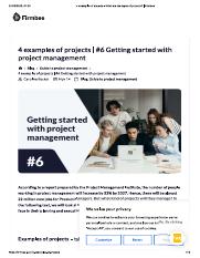 4 examples of projects 6 Getting started with project management.pdf
