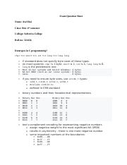 C programming answer sheet.docx