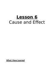 Lesson 6 Cause and Effect.docx