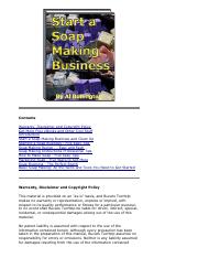 soap making business plan pdf