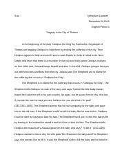 Oedipus the King Essay