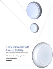The Significant of Self-Esteem Stability.docx