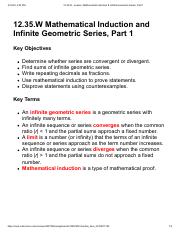 12.35.W - Lesson_ Mathematical Induction & Infinite Geometric Series, Part 1.pdf