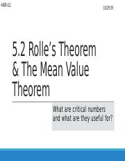 5.2 Rolles Theorem and Mean Value Theorem.pptx